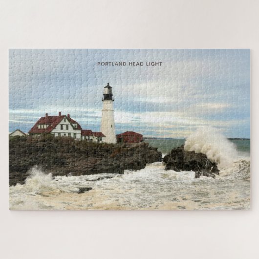 Großes Seas Portland Head Leuchtturm Puzzle (Horizontal)