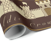 Grosses Set heraldischer Elemente.  Geschenkpapier (Rolleneckpunkt)