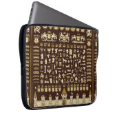 Grosses Set heraldischer Elemente. Laptopschutzhülle (Vorne Rechts)
