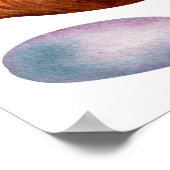 großes Set Muscheln auf einem abgeschiedenen, weiß Poster (Ecke)