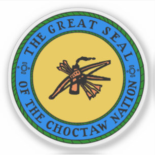 Grosses Siegel der Choctaw-Völker, USA Aufkleber