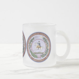 GROSSES SIEGEL der Mattierten 10 oz Glass Tasse 