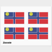 großes Siegel der Moschusmuschel - Fahne Rechteckiger Aufkleber (Blatt)