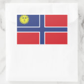 großes Siegel der Moschusmuschel - Fahne Rechteckiger Aufkleber (Tasche)