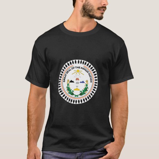 Grosses Siegel der navajo Nation| navajo Nation T-Shirt (Vorderseite)