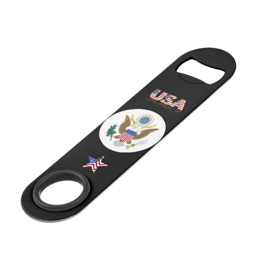 Grosses Siegel der Staaten Speed Flaschenöffner (Vorderseite Schrägansicht)