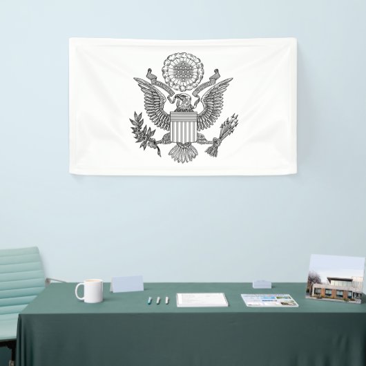 Grosses Siegel der USA (USA) Banner (Messeveranstaltung)