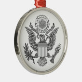 Grosses Siegel der USA (USA) Ornament Aus Metall (Rechts)