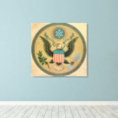 Grosses Siegel der Vereinigten Staaten, c.1850 Leinwanddruck (Insitu (Holzboden))