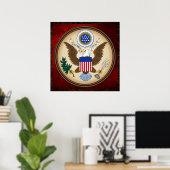 GROSSES SIEGEL DER VEREINIGTEN STAATEN POSTER (Heimbüro)