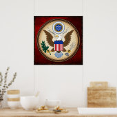 GROSSES SIEGEL DER VEREINIGTEN STAATEN POSTER (Küche)