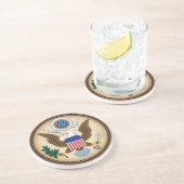 GROSSES SIEGEL DER VEREINIGTEN STAATEN SANDSTEIN UNTERSETZER (Seite)