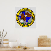 Großes Siegel des Lipan-Apache-Stammes-Poster Poster (Küche)