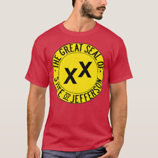 Großes Siegel des Staat der Jefferson Flag T-Shirt