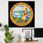 Großes Siegel des Staat von Kalifornien Poster (Heimbüro)