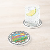 Großes Siegel des Staat von Kansas Untersetzer (Seite)