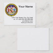 Großes Siegel des Staat von Maryland Visitenkarte (Vorne/Hinten)