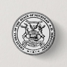 Großes Siegel des Staat von Michigan Button