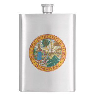 Großes Siegel des Staates Florida Flachmann
