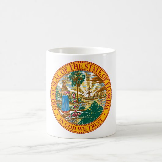 Großes Siegel Floridas Kaffeetasse (Mittel)