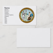 Großes Siegel North Carolina Visitenkarte (Vorne/Hinten)