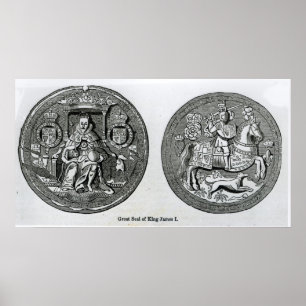 Großes Siegel von James I Poster