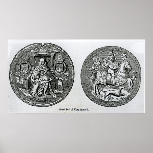Großes Siegel von James I Poster (Vorne)