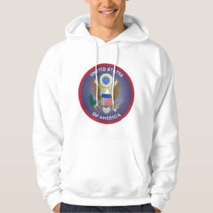 Grosses Siegel von United Staaten Circle Shape Hoodie