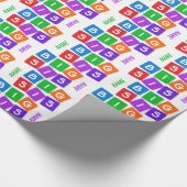 Großes SIS-Gewohnheits-Packpapier Geschenkpapier (Ecke)