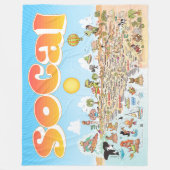 Grosses SoCal Fleece-Blanket Fleecedecke (Vorderseite)