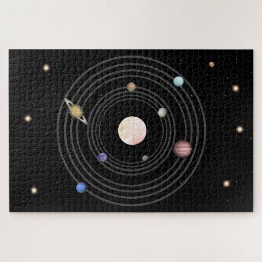 Grosses Solarsystem Puzzle (Horizontal)