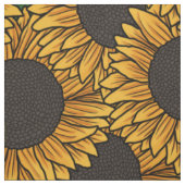 Großes Sonnenblumenfeld-Stoffmuster Stoff (Muster)