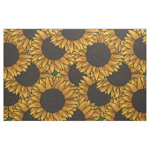Großes Sonnenblumenfeld-Stoffmuster Stoff (Fat Quarter (45,7 x 55,9 cm))