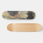 Großes Sonnenblumenskateboard Skateboard (Horizontal)
