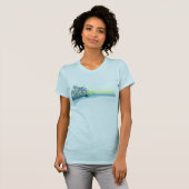 Großes Sonnenuntergang-Damen-T-Shirt T-Shirt (Vorne ganz)