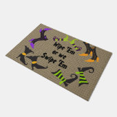 Grosses sonniges Halloween Doormat Fußmatte (Schrägansicht)