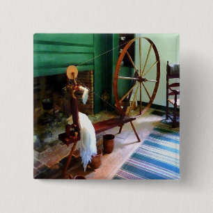 Großes Spinnrad Button