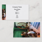 Großes Spinnrad Visitenkarte (Vorne/Hinten)