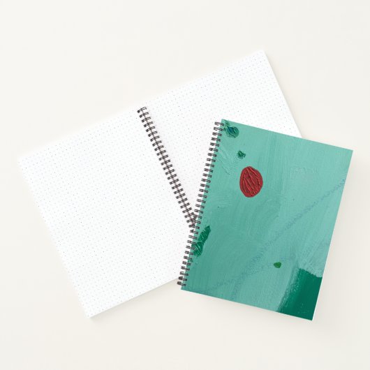 Grosses SpiralNotebook in Fliegerkirsche Notizblock (Innenseite)