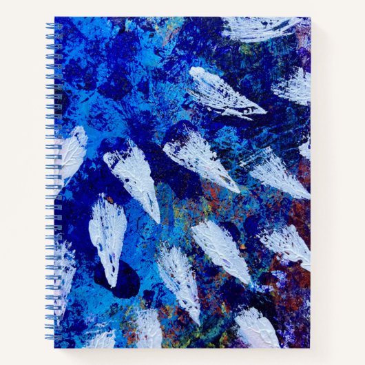 Grosses SpiralNotebook in Skyburst Design Notizblock (Vorderseite)