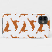 Großes Springenhase-Kitz Brown Case-Mate iPhone Hülle (Rückseite (Horizontal))