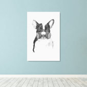 Großes Stadtleben Leinwanddruck (Insitu (Holzboden))