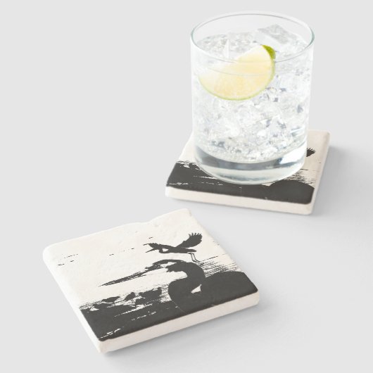 Großes Steinuntersetzer (Seitenansicht)