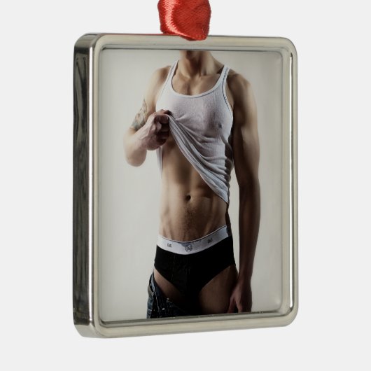 großes Stück 41786a Silbernes Ornament (Rechts)