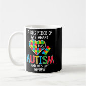 Großes Stück meines Herzens hat Autismus Neffe Bew Kaffeetasse (Links)