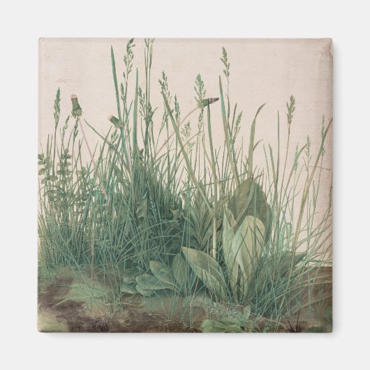 Grosses Stück Turf (von Albrecht Dürer) Magnet (Vorne)