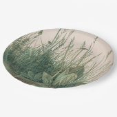 Grosses Stück Turf (von Albrecht Dürer) Pappteller (Schrägansicht)