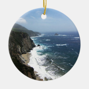 Großes Sur Kalifornien Keramik Ornament