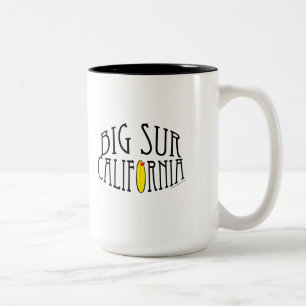 Großes Sur, Kalifornien-Tasse Zweifarbige Tasse