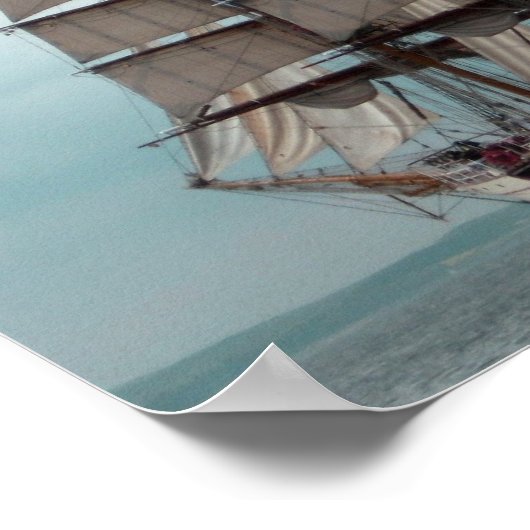 Großes Tallschiff-Poster Poster (Ecke)